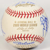 2009 New York Yankees Team Signed World Series Baseball Derek Jeter JSA COA