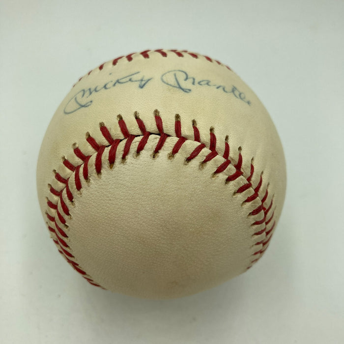 Vintage 1960's Mickey Mantle Playing Days Signed Official League Baseball JSA