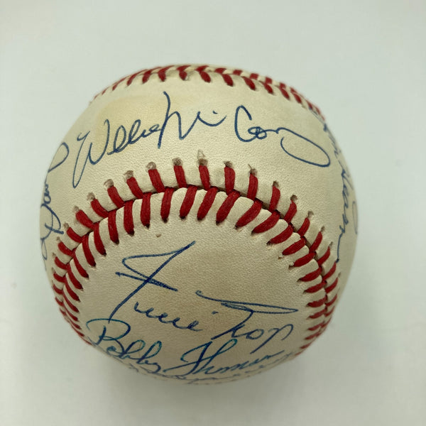 San Francisco Giants HOF Legends Signed Baseball Willie Mays Willie Mccovey JSA