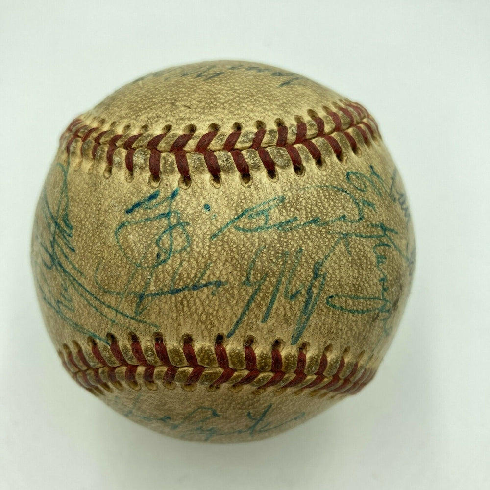 Willie Mays Yogi Berra 1972 New York Mets Team Signed Game Used Baseball