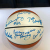 Chuck Daly George Mikan 1998 NBA HOF Induction Multi Signed Basketball JSA COA
