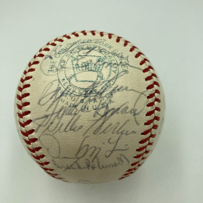 1968 All Star Game Team Signed Baseball With Mickey Mantle JSA COA