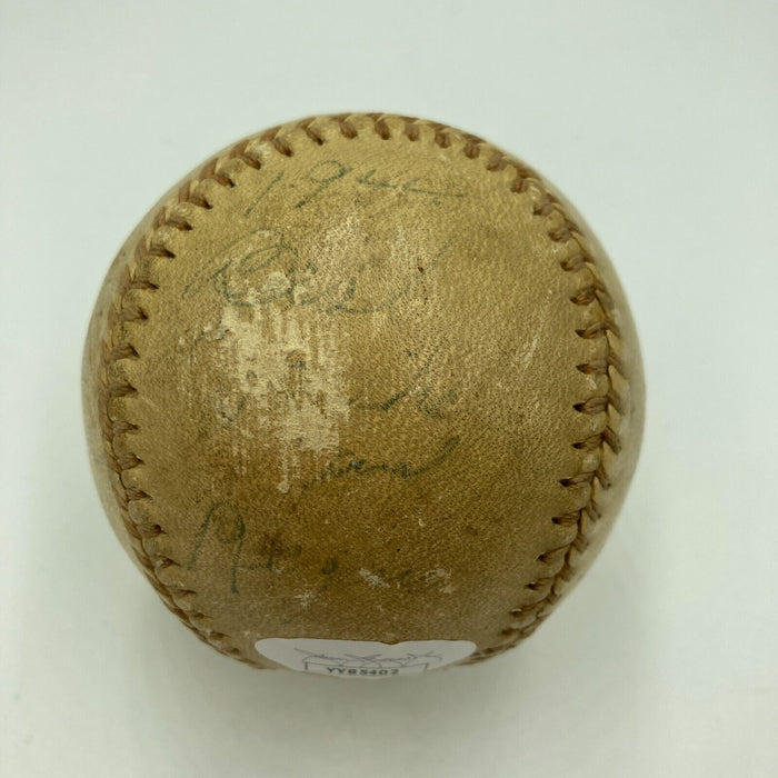 1944 World Series Game Used Baseball Signed By Umpire Tom Dunn JSA COA