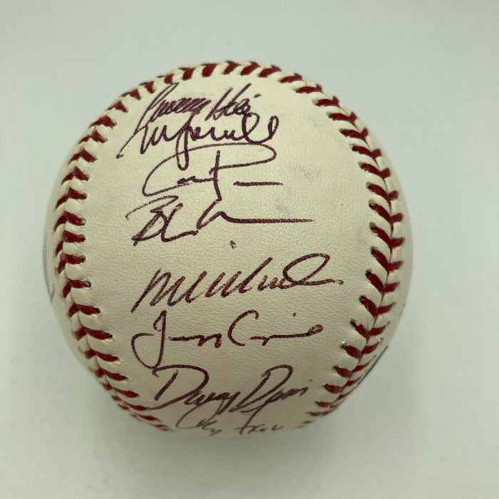 2003 Florida Marlins World Series Champs Team Signed W.S. Baseball MLB Hologram