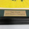 Tiger Woods Signed 2019 Masters Framed Flag UDA Upper Deck Authenticated