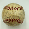 1942 New York Yankees AL Champs Team Signed Baseball Joe Dimaggio JSA COA