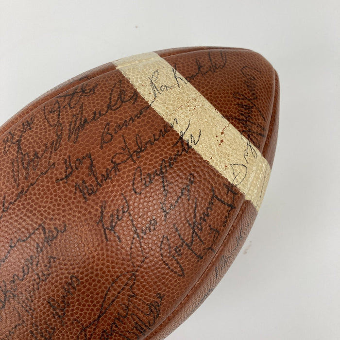1962 Green Bay Packers NFL Champs Team Signed Football Vince Lombardi PSA DNA