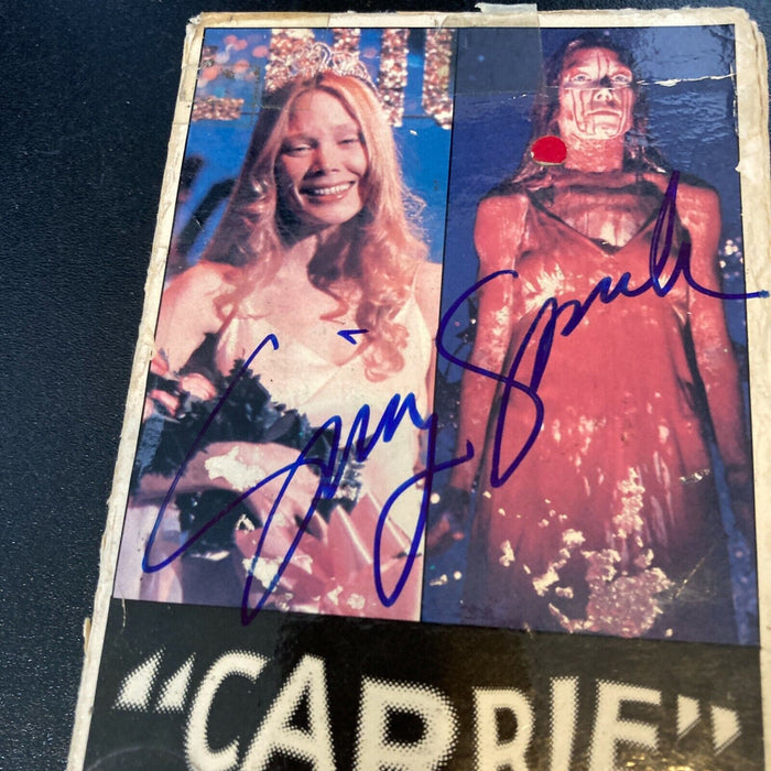 Sissy Spacek Signed Vintage  "Carrie" VHS Movie With JSA COA