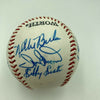 Hank Aaron Hall Of Fame Signed Cracker Jack Old Timers Game Baseball Beckett COA