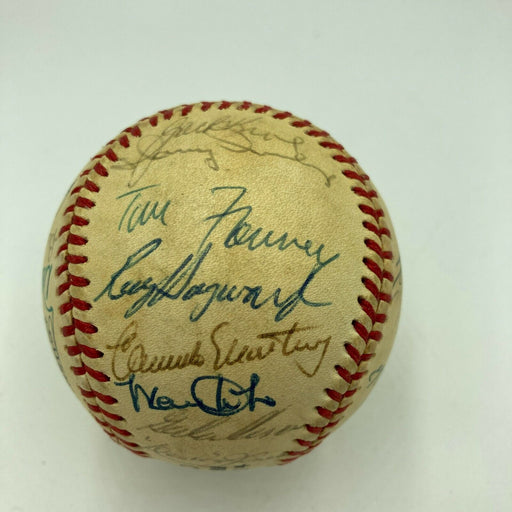 1986 San Diego Padres Team Signed Vintage National League Baseball JSA COA