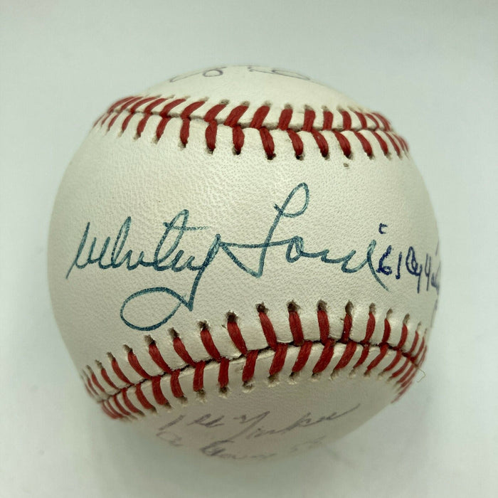 Whitey Ford Ron Guidry Yankees Cy Young Winners Multi Signed Baseball JSA COA