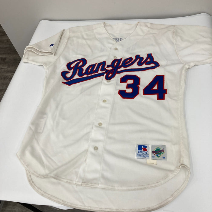 Nolan Ryan Signed 1990's Russell Texas Rangers Game Model Jersey JSA COA