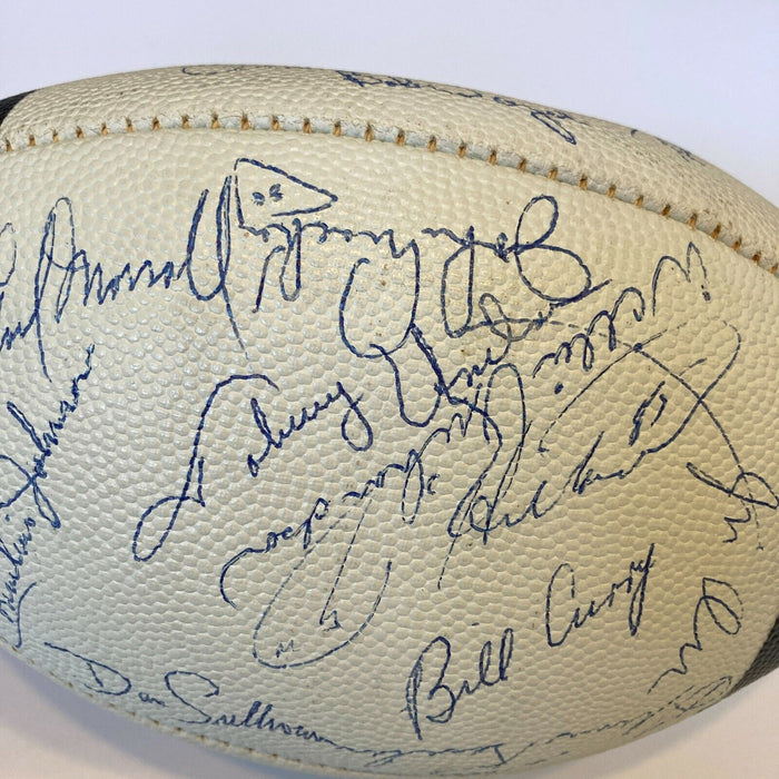 Beautiful Johnny Unitas 1969 Baltimore Colts Team Signed Football With JSA COA