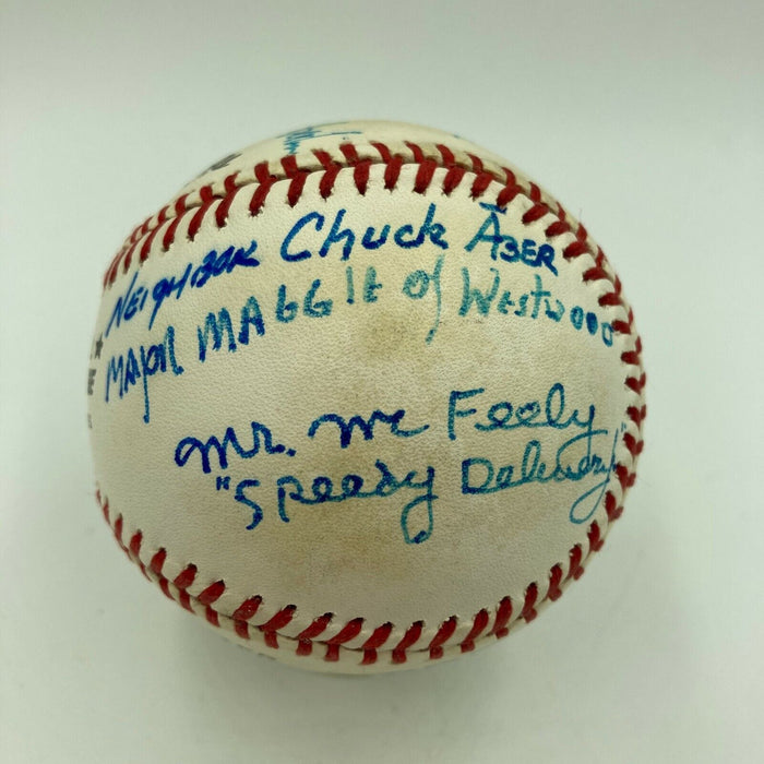 Extraordinary Fred Rogers & Mr. Rogers Neighborhood Cast Signed Baseball JSA COA