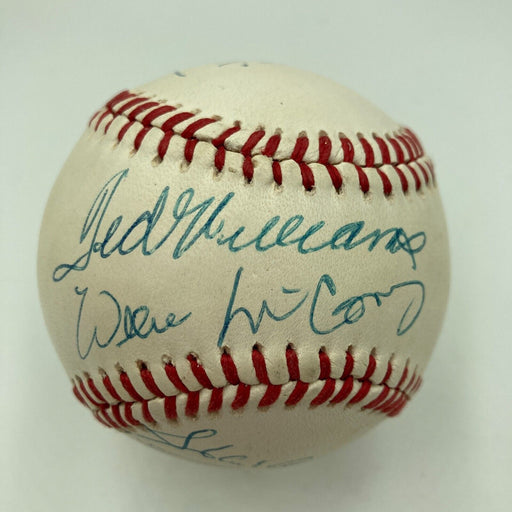 Ted Williams Willie Mays Hank Aaron 500 Home Run Club Signed Baseball PSA DNA