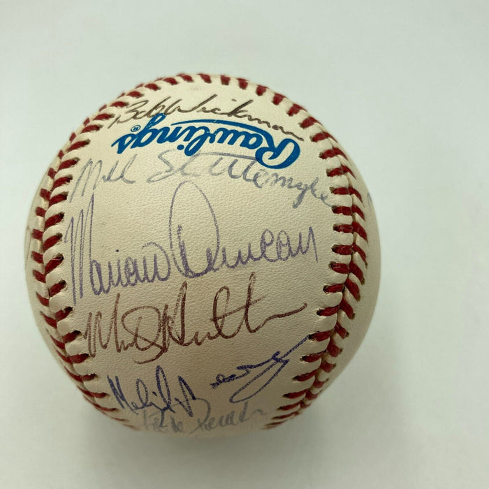 1996 New York Yankees Champs Team Signed Major League Baseball JSA COA