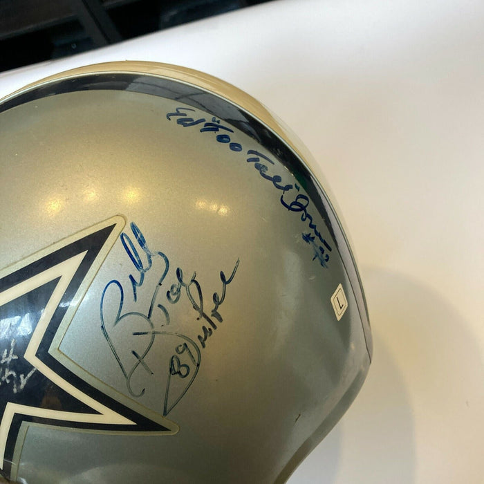 Dallas Cowboys HOF Legends Multi Signed Authentic Riddell Helmet Tristar COA