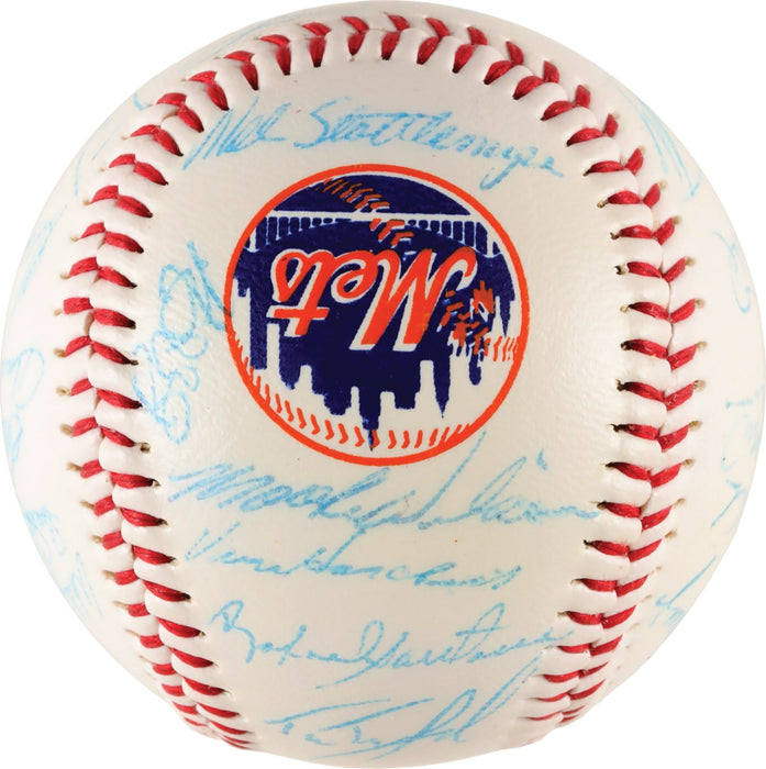 Vintage 1986 New York Mets World Series Champs Team Signed Baseball JSA COA