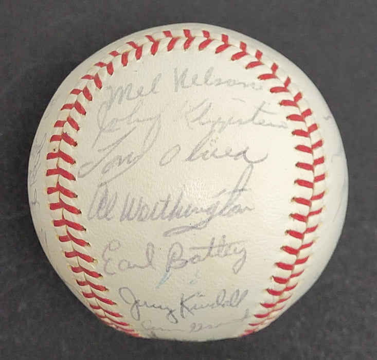 1965 Minnesota Twins American League Champs Team Signed Baseball JSA COA