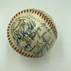 Beautiful 1957 Milwaukee Braves World Series Champs Team Signed Baseball JSA COA