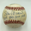 Willie Mays Stan Musial NL MVP Winners Signed Heavily Inscribed Baseball PSA DNA