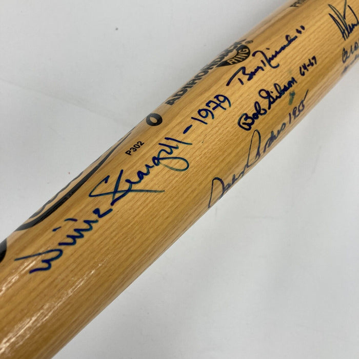 World Series MVP's Multi Signed Bat 10 Sigs Bob Gibson Willie Stargell JSA COA