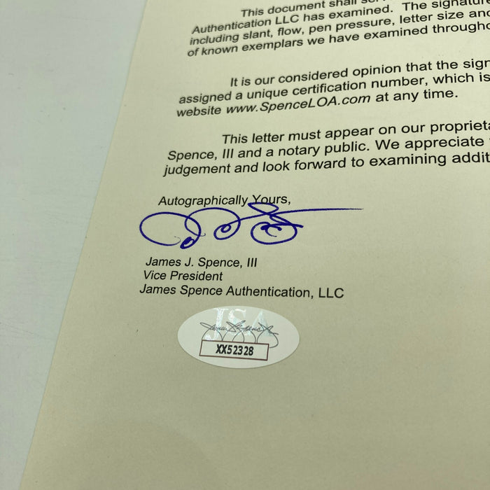 The Finest Red Murray Dec. 1958 Single Signed Baseball New York Giants T206 JSA