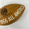 Jim Brown Pre Rookie 1956 College All American Team Signed Football JSA COA