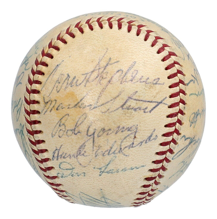 1953 St. Louis Browns Team Signed American League Baseball Beckett COA