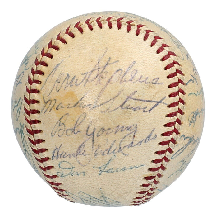 1953 St. Louis Browns Team Signed American League Baseball Beckett COA