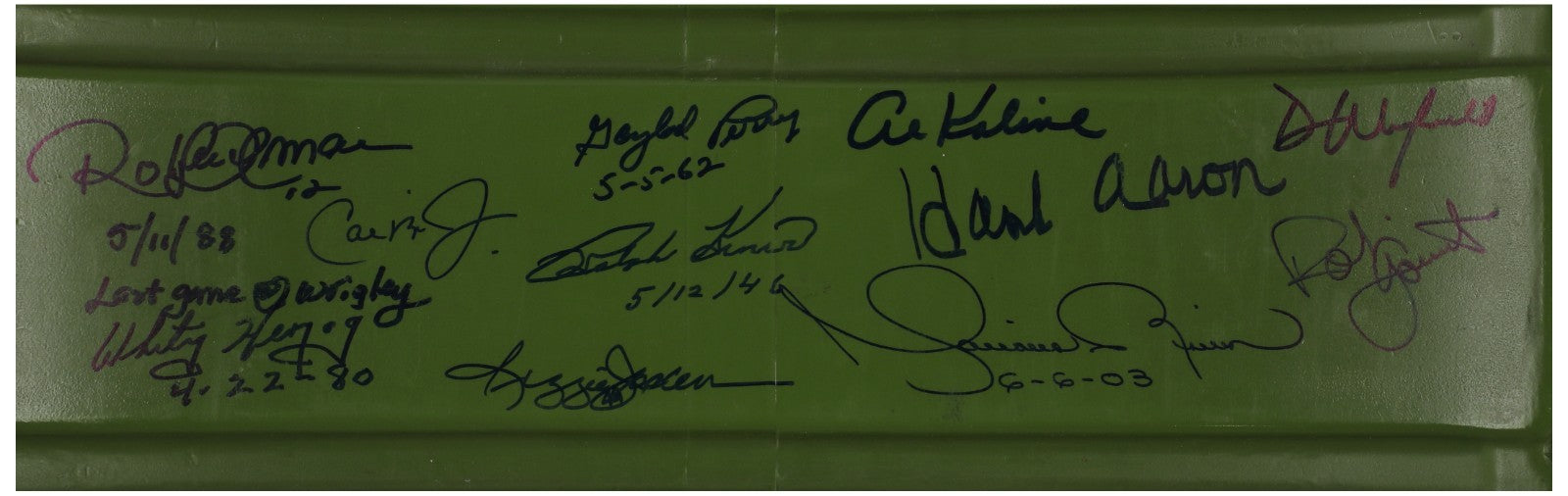 The Finest Hall Of Fame Multi Signed Wrigley Field Seatback 50 Sigs! Steiner COA