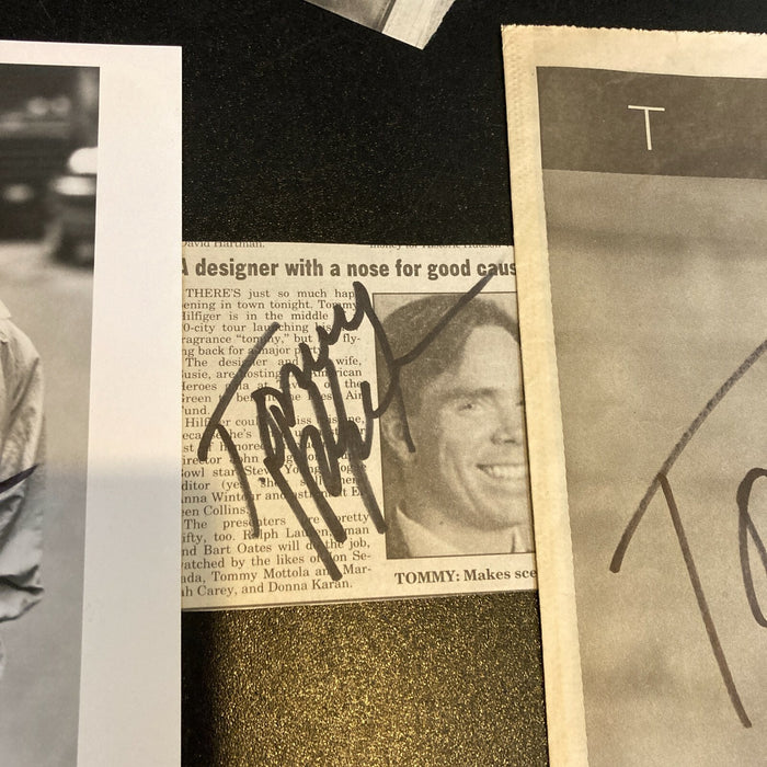 Lot Of (9) Tommy Hilfiger Authentic Signed Autographed Photos