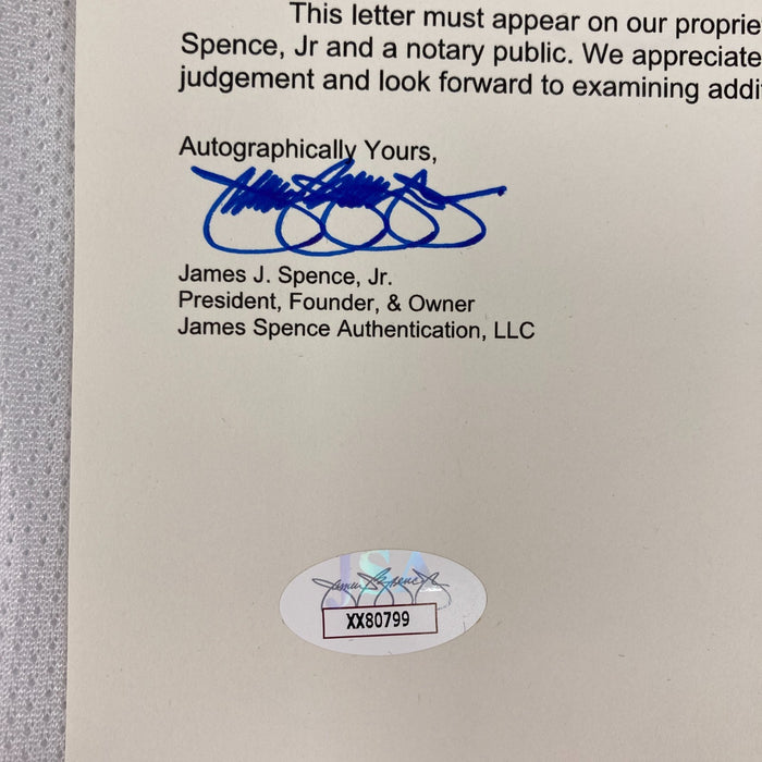 Charles Barkley Signed 1990's Authentic Phoenix Suns Champion Jersey JSA COA