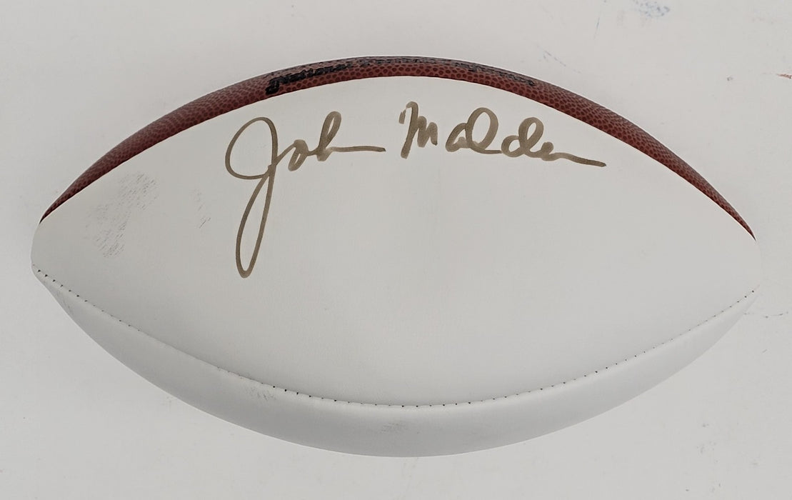 John Madden Signed Wilson Official NFL Football JSA COA