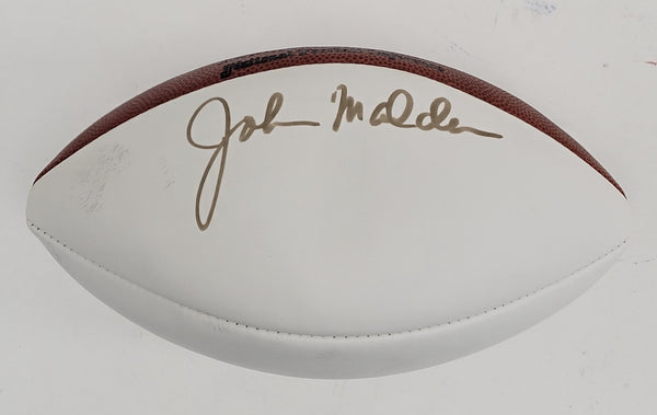 John Madden Signed Wilson Official NFL Football JSA COA