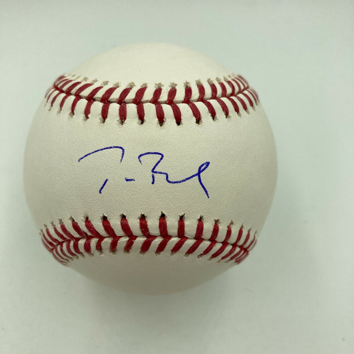 Tom Brady Single Signed Autographed Official Major League Baseball Fanatics COA