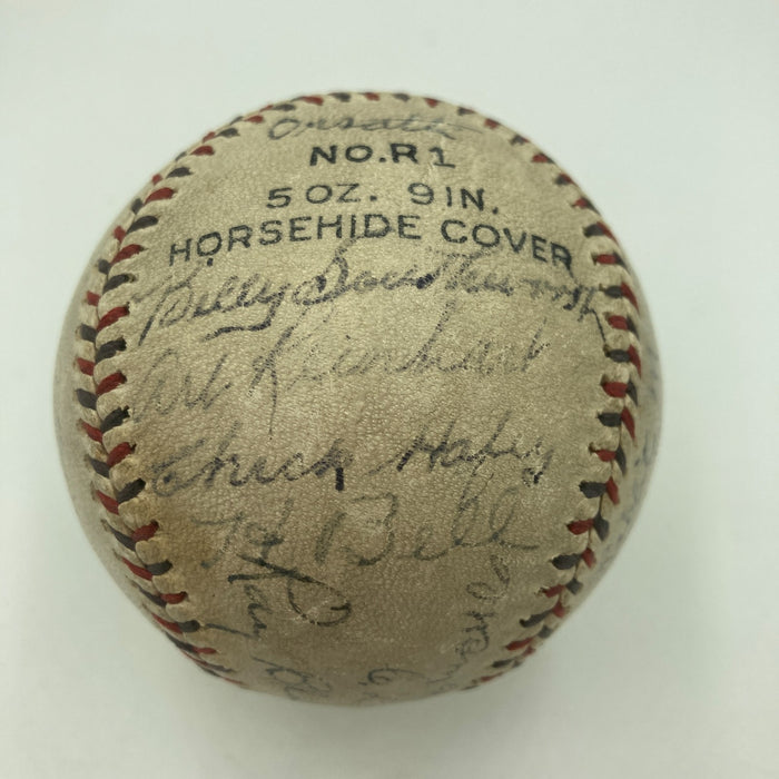 1928 St. Louis Cardinals NL Champs Team Signed Baseball Grover Alexander JSA COA
