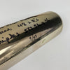 Stan Musial Batting Champion Signed Inscribed STATS Silver Baseball Bat Beckett