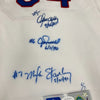 Nolan Ryan 7 No Hitters Signed Inscribed Jersey With All The Catchers JSA COA