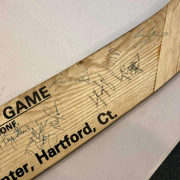 1986 NHL All Star Game Team Signed Large Hockey Stick Mario Lemieux JSA COA