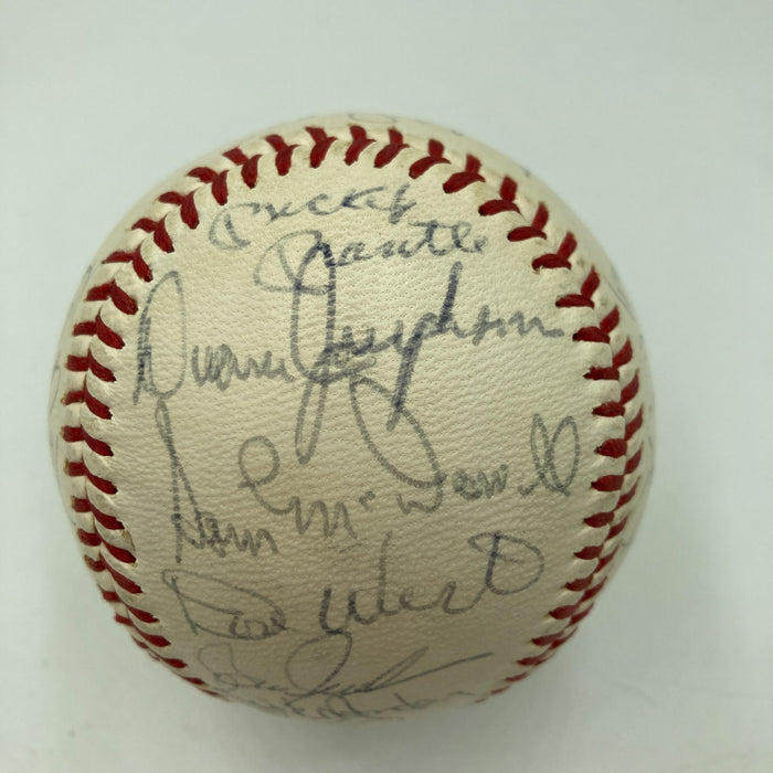 1968 All Star Game Team Signed Baseball With Mickey Mantle JSA COA
