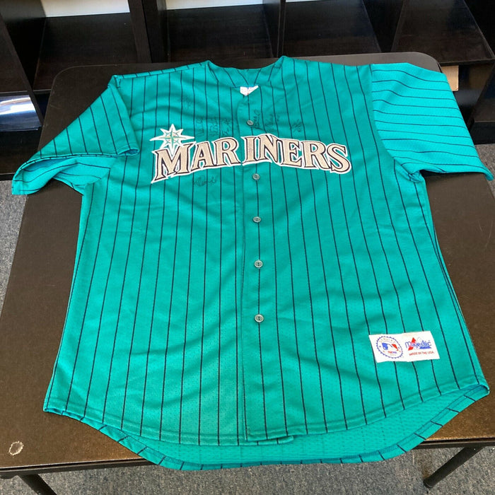 Ichiro Suzuki Felix Hernandez 2002 Seattle Mariners Team Signed Jersey PSA DNA