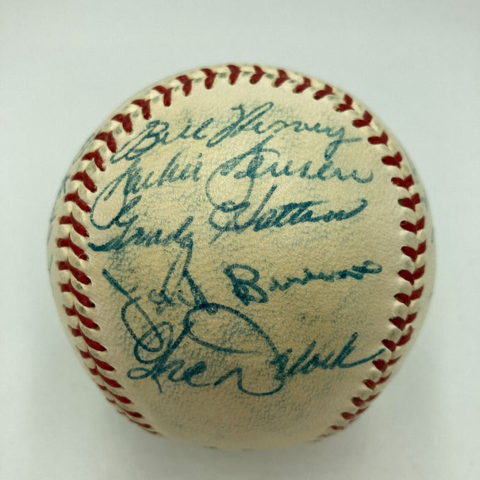 1955 Boston Red Sox Team Signed American League Baseball JSA COA