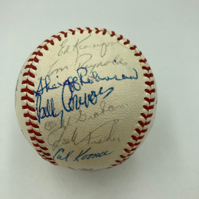 1967 New York Mets Team Signed NL Giles Baseball Tom Seaver Rookie JSA COA