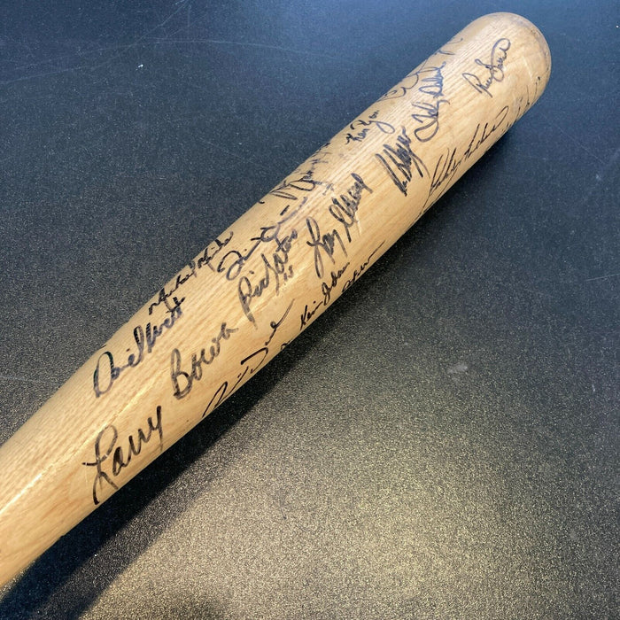 1996 Philadelphia Phillies Team Signed Game Model Baseball Bat Curt Schilling