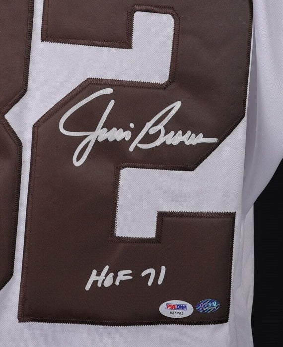 Jim Brown "Hall Of Fame 1971" Signed Cleveland Browns Authentic Jersey PSA DNA