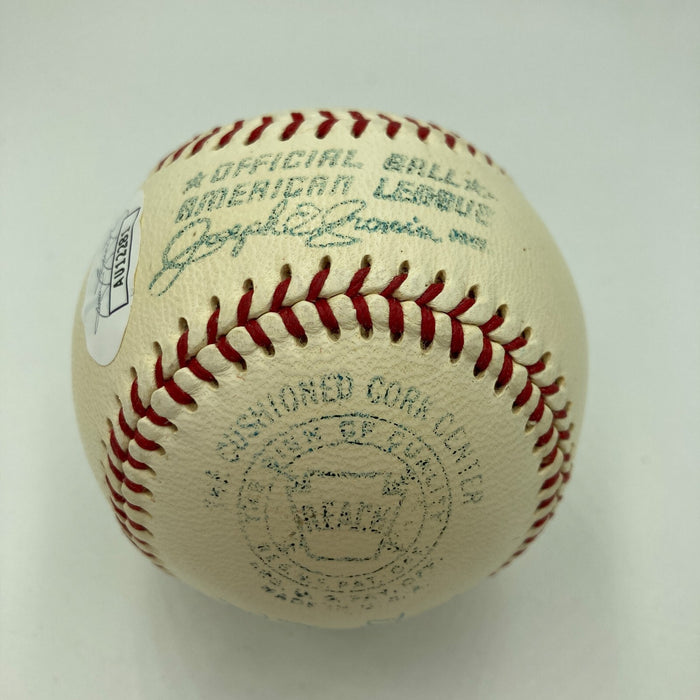 Angelo Bertelli Signed 1950's American League Cronin Baseball Heisman Trophy JSA