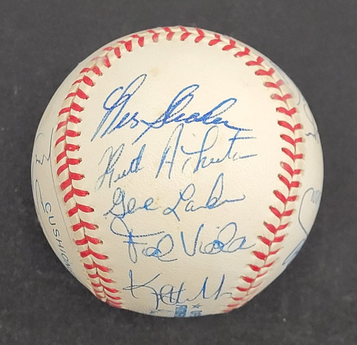 1987 Minnesota Twins World Series Champs Team Signed Baseball JSA COA