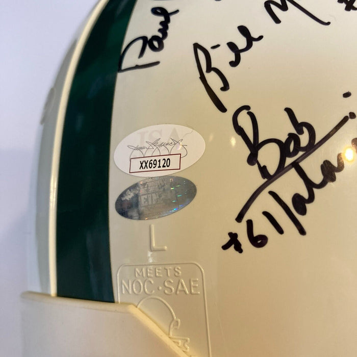 1969 New York Jets Super Bowl Champs Team Signed Full Size Helmet Joe Namath JSA