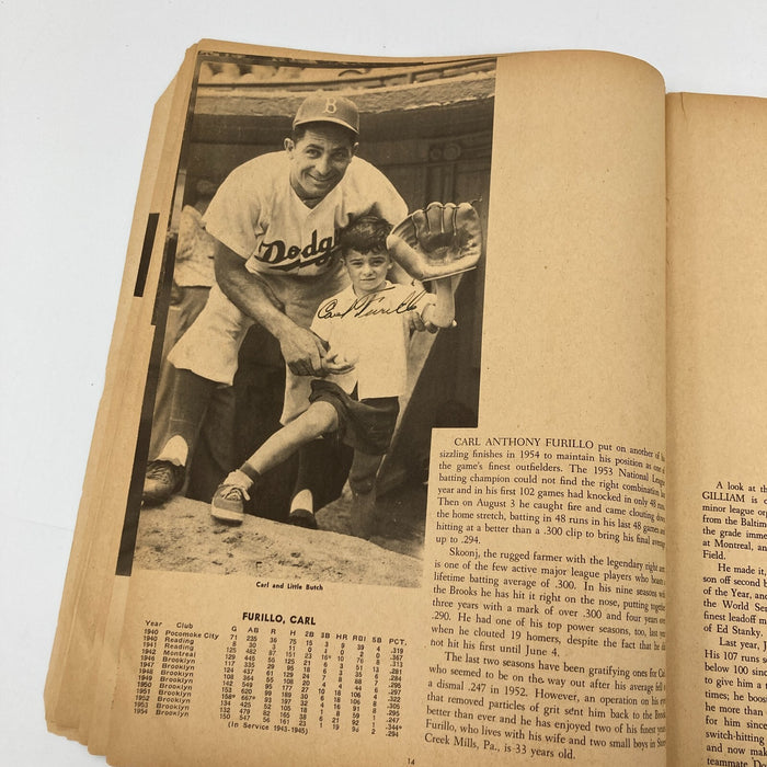 1955 Brooklyn Dodgers W.S. Champs Team Signed Yearbook Jackie Robinson JSA COA